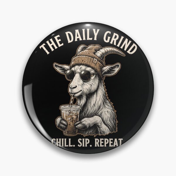 Item preview, Goat Iced Coffee Daily Grind Beanie Vintage Art designed and sold by MTRBSK11.