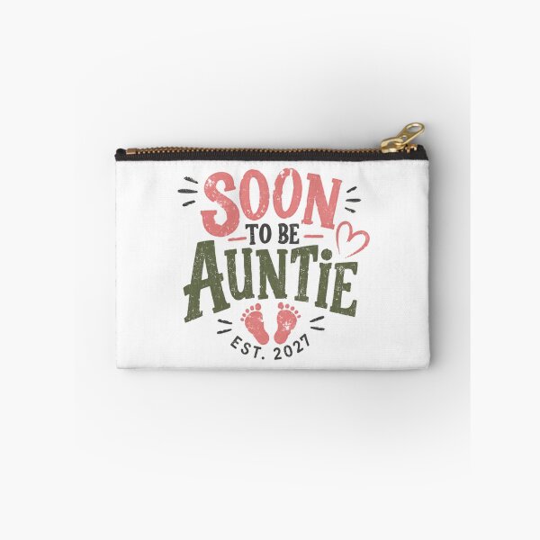Item preview, Soon To Be Auntie Est. 2027 Pregnancy Announcement Expecting Aunt Gift designed and sold by HumansStuck12.
