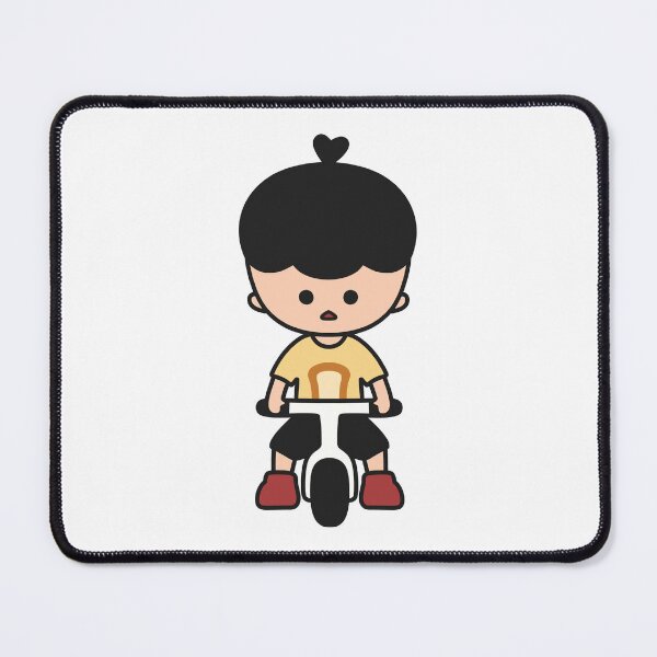 Item preview, Cute Little Boy Riding a Bicycle – KURA designed and sold by KURA - Cozy inside.
