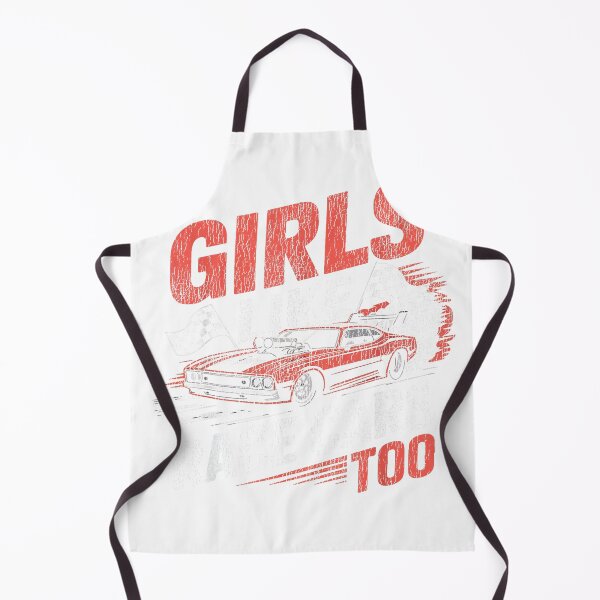 Item preview, Drag Racing Race Car Girl Vintage Girls Like Race Cars Too T-Shirt designed and sold by Magoya Store ⭐⭐⭐⭐⭐.