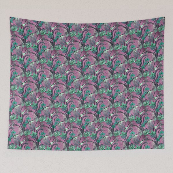 Item preview, Spring Painterly Floral Pattern in Pink and Green designed and sold by Artistestella.
