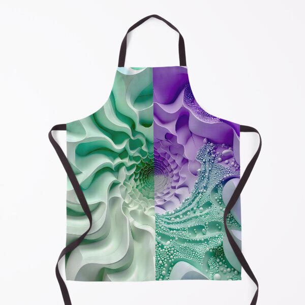 Item preview, Mint Green and Violet Geometric Spiral designed and sold by Vicky Brago-Mitchell®.