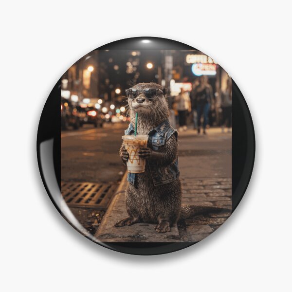 Item preview, Otter Iced Coffee Denim Vest Urban Streetwear Art designed and sold by MTRBSK11.