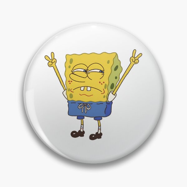 Item preview, Smug Spongebob Peace Sign designed and sold by wingoo22.