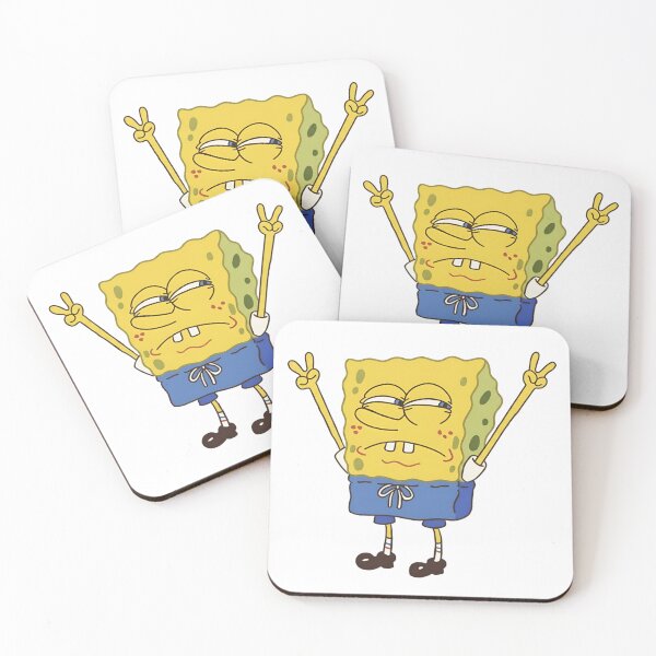 Item preview, Smug Spongebob Peace Sign designed and sold by wingoo22.