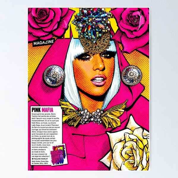 Item preview, Pink GAGA Pop Art Girl collection designed and sold by fayedana39.