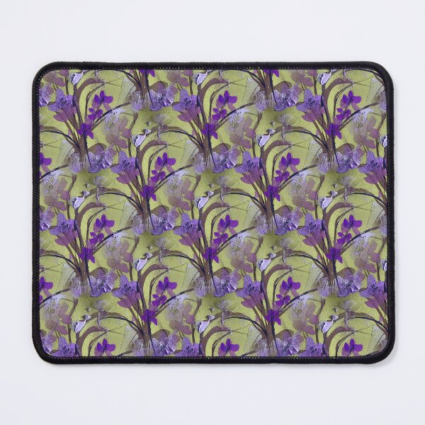 Item preview, Spring Painterly Floral Pattern in Yellow and Purple designed and sold by Artistestella.