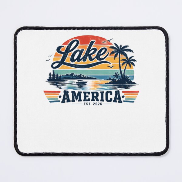 Item preview, Lake America Est. 2026 Lake Life Vacation Boating Summer Patriotic USA designed and sold by RetroMini2026.