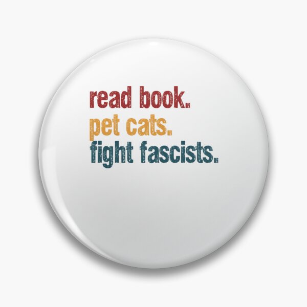 Item preview, Read Book Pet Cats Fight Fascists Anti Fascist Political Activist Book Lover Cat Owner designed and sold by RetroMini2026.