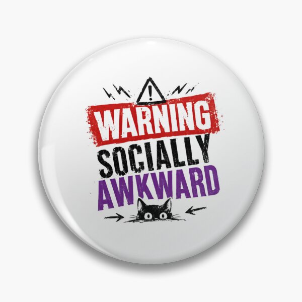 Item preview, Warning Socially Awkward Introvert Cat Lover designed and sold by JonesFlora2025.