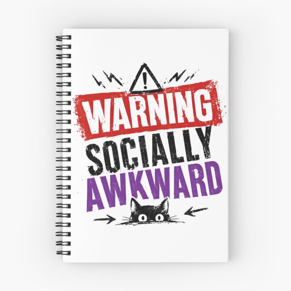 Item preview, Warning Socially Awkward Introvert Cat Lover designed and sold by JonesFlora2025.