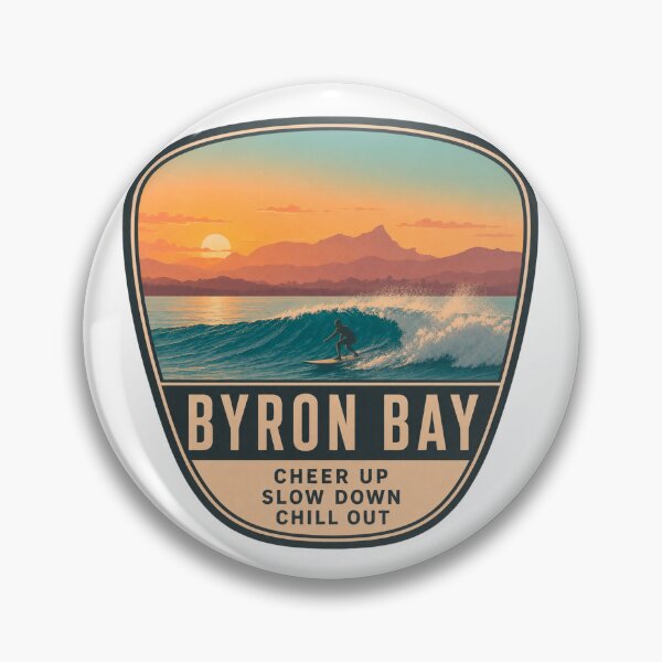 Item preview, Byron Bay, Australia, Sunset Surf designed and sold by JVFotoArt.