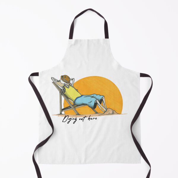 Item preview, Dying Out Here Funny Gothic Skeleton Summer Beach Art designed and sold by Sesignworxart.