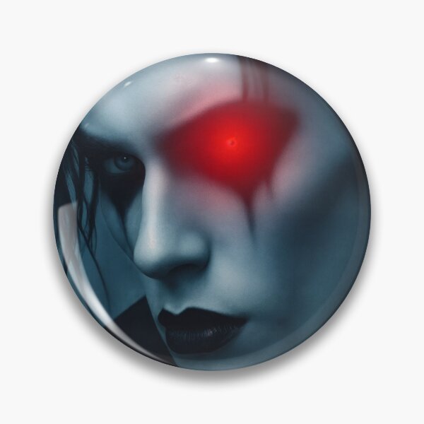 Item preview, Dark Goth Vampire Guy with Glowing Red Eye Accent designed and sold by mimikaka.