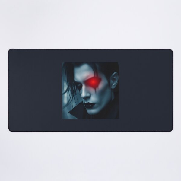 Item preview, Dark Goth Vampire Guy with Glowing Red Eye Accent designed and sold by mimikaka.