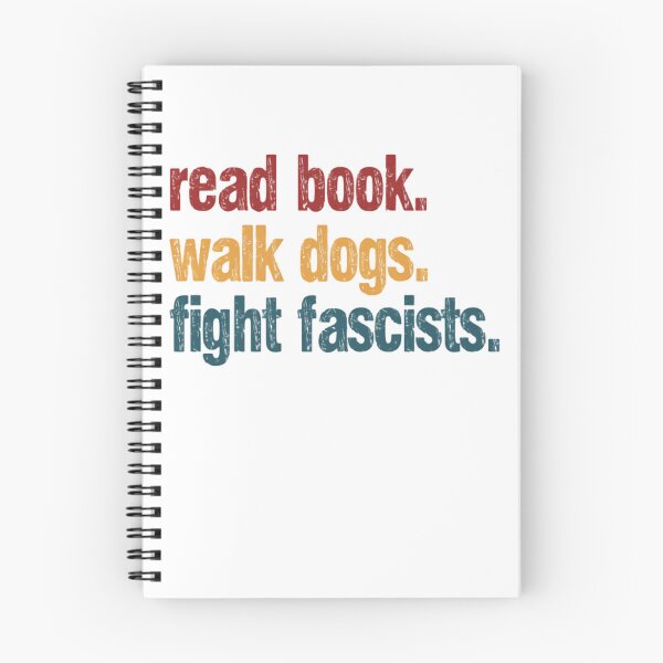 Item preview, Read Book Walk Dogs Fight Fascists Anti-Fascist Activist Dog Owner Reader designed and sold by RetroMini2026.