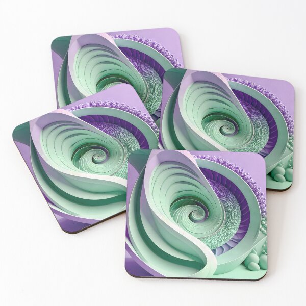 Item preview, Duality of Mint Waves and Lavender Beads designed and sold by Vicky Brago-Mitchell®.