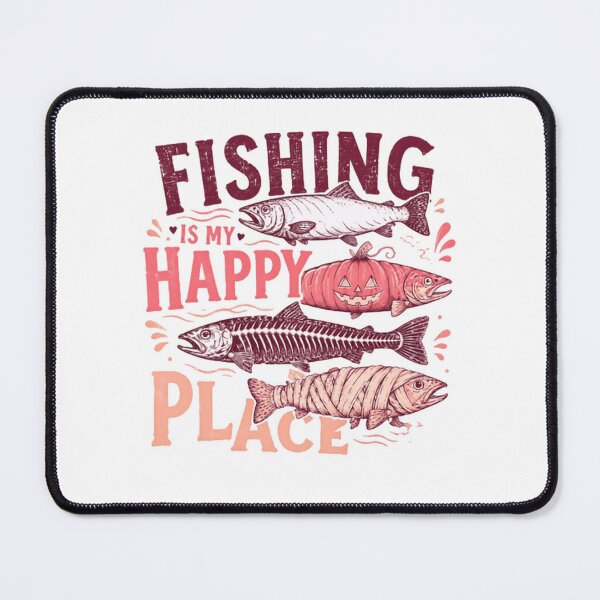Item preview, Fishing Is My Happy Place Angler Fisherman Hobby designed and sold by RetroMini2026.