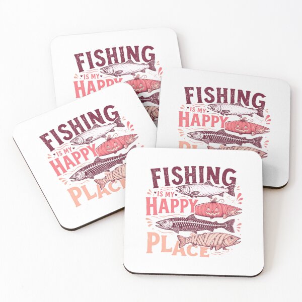 Item preview, Fishing Is My Happy Place Angler Fisherman Hobby designed and sold by RetroMini2026.