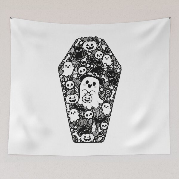 Item preview, HALLOWEEN DOODLE COLLECTION  - COFFIN designed and sold by WheelieGdArt.