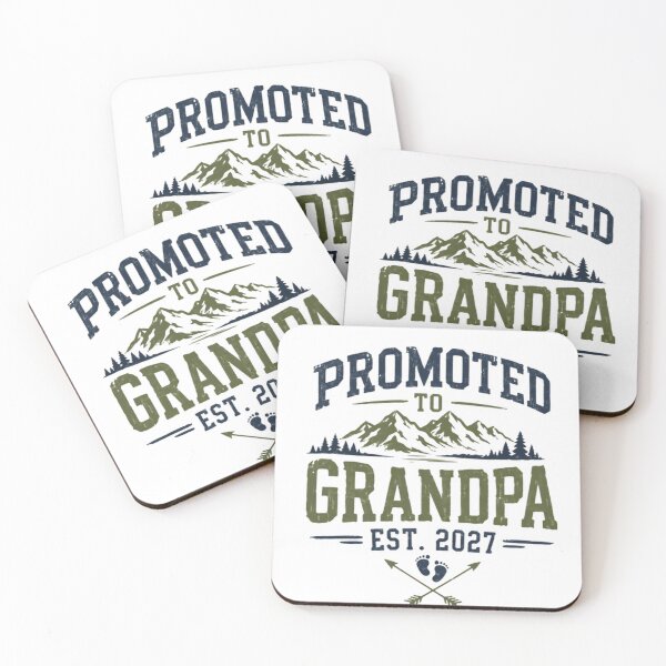 Item preview, Promoted To Grandpa Est. 2027 Grandfather Baby Announcement New Grandparent designed and sold by JonesFlora2025.