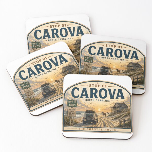 Item preview, Carova NC Where The Road Ends designed and sold by The Coastal Route.