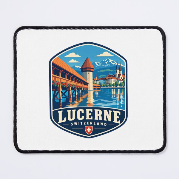 Item preview, Lucerne Switzerland Travel Souvenir European Landmark designed and sold by Simsimah26Parks.