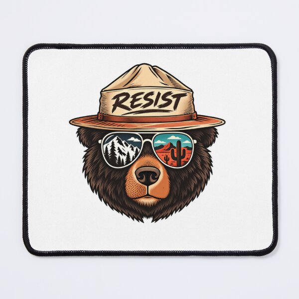 Item preview, Resist Environmental National Park Conservation Activist Outdoors designed and sold by SkeletonsDanger.