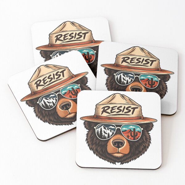 Item preview, Resist Environmental National Park Conservation Activist Outdoors designed and sold by SkeletonsDanger.