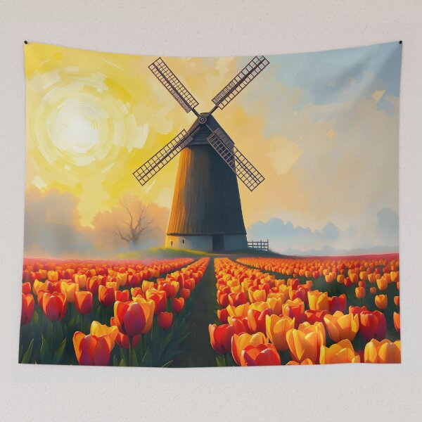 Item preview, Windmill At Dawn  designed and sold by Lisamariesumner.