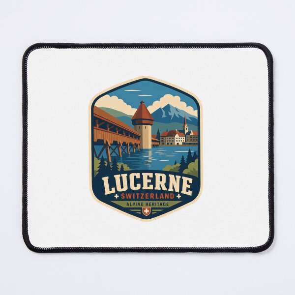 Item preview, Lucerne Switzerland Alpine Heritage Travel Souvenir Tourist designed and sold by Simsimah26Parks.