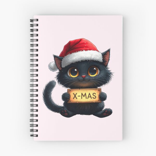 Item preview, Cute Christmas Cat X-Mas Sign Design designed and sold by angel-cat-22.