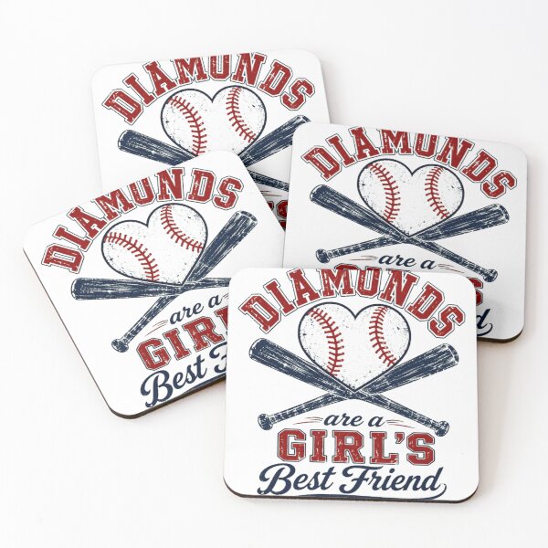 Item preview, Diamonds Are A Girl's Best Friend Baseball Fan designed and sold by JonesFlora2025.