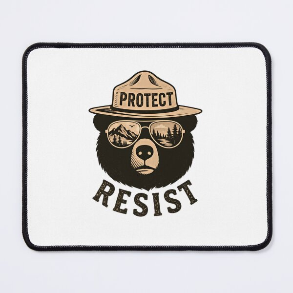 Item preview, Protect Resist Nature Lover Environmental Activist Bear Forest Conservation designed and sold by SkeletonsDanger.