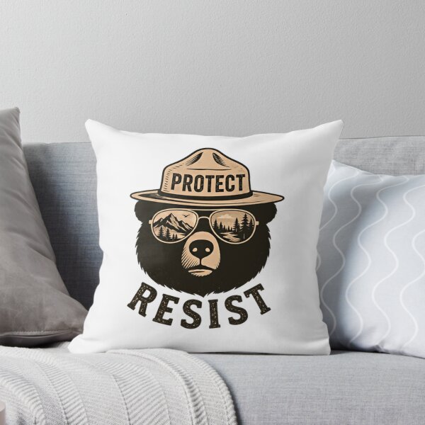 Item preview, Protect Resist Nature Lover Environmental Activist Bear Forest Conservation designed and sold by SkeletonsDanger.