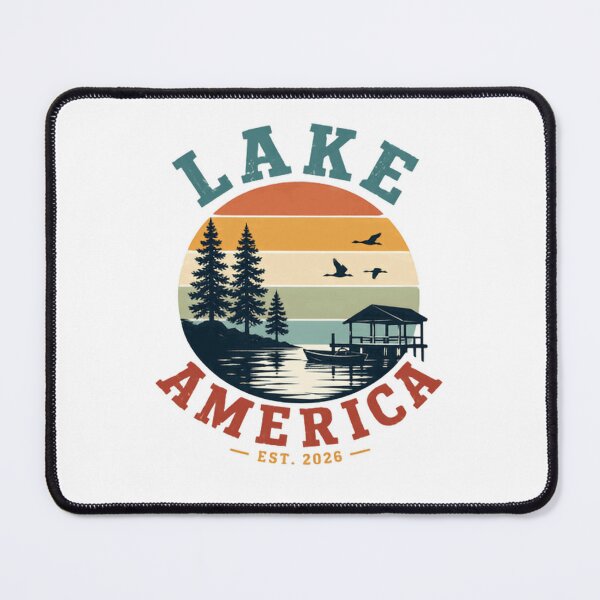 Item preview, Lake America Est. 2026 Lake Life Enthusiast Patriotic Outdoors Vacation designed and sold by RetroMini2026.