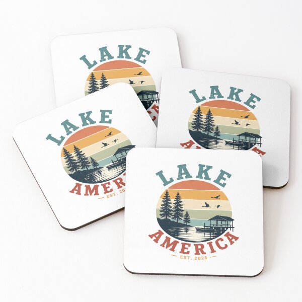 Item preview, Lake America Est. 2026 Lake Life Enthusiast Patriotic Outdoors Vacation designed and sold by RetroMini2026.