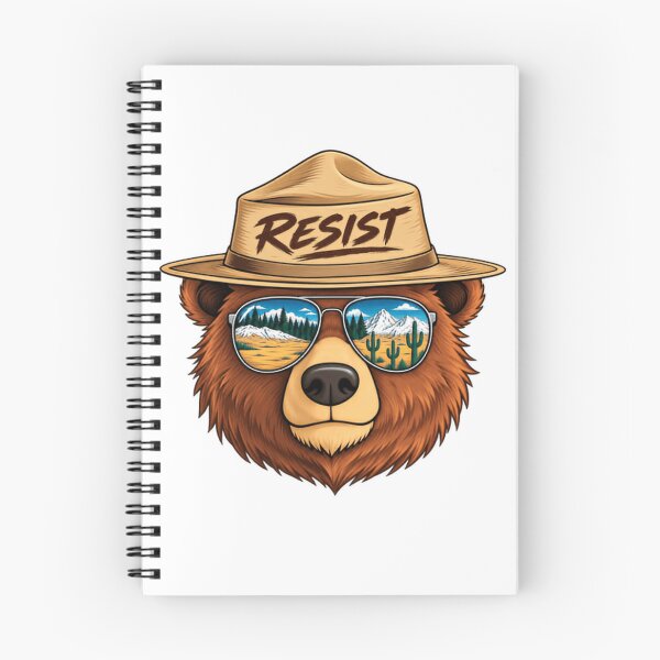 Item preview, Resist Forest Ranger Bear Political Activist designed and sold by SkeletonsDanger.