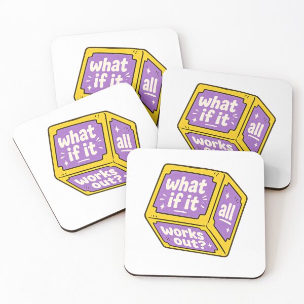 Item preview, What If It All Works Out? Positive Affirmation Motivational Optimism Inspiration designed and sold by SkeletonsDanger.