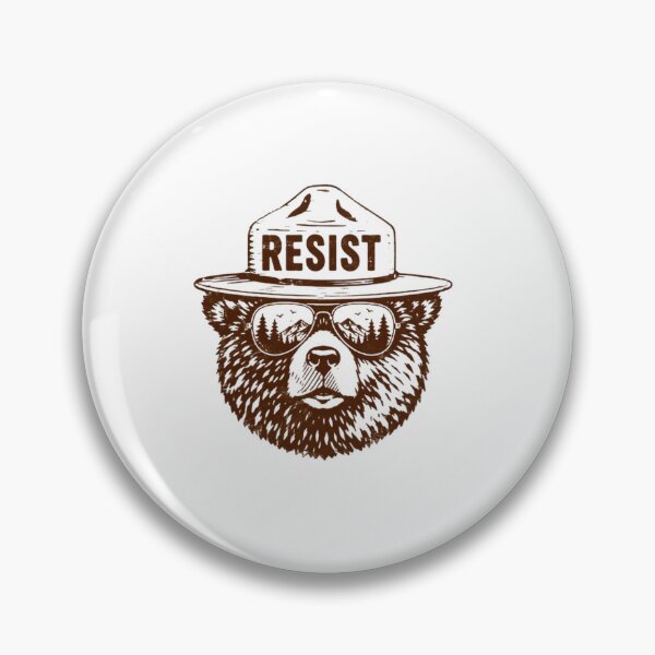 Item preview, Resist Forest Ranger Bear Environmental Activist Conservation designed and sold by SkeletonsDanger.