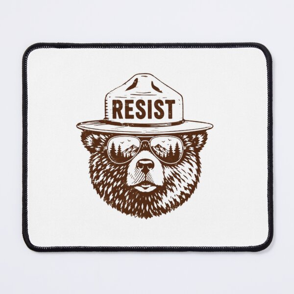 Item preview, Resist Forest Ranger Bear Environmental Activist Conservation designed and sold by SkeletonsDanger.