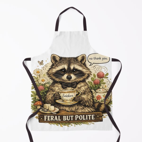 Item preview, Raccoon Having a Refined Tea Moment  designed and sold by Mindful56.