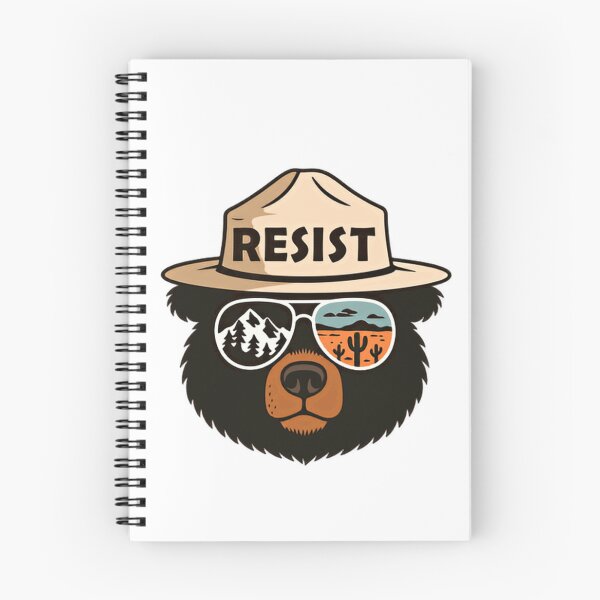 Item preview, Resist National Park Conservation Activist Bear designed and sold by SkeletonsDanger.