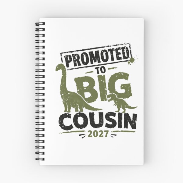 Item preview, Promoted To Big Cousin 2027 Dinosaur New Baby Announcement Family Gift designed and sold by JonesFlora2025.