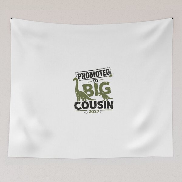 Item preview, Promoted To Big Cousin 2027 Dinosaur New Baby Announcement Family Gift designed and sold by JonesFlora2025.
