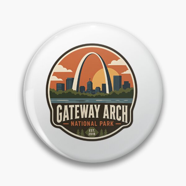 Item preview, Gateway Arch National Park Est. 2018 Saint Louis Missouri Travel Souvenir designed and sold by Simsimah26Parks.