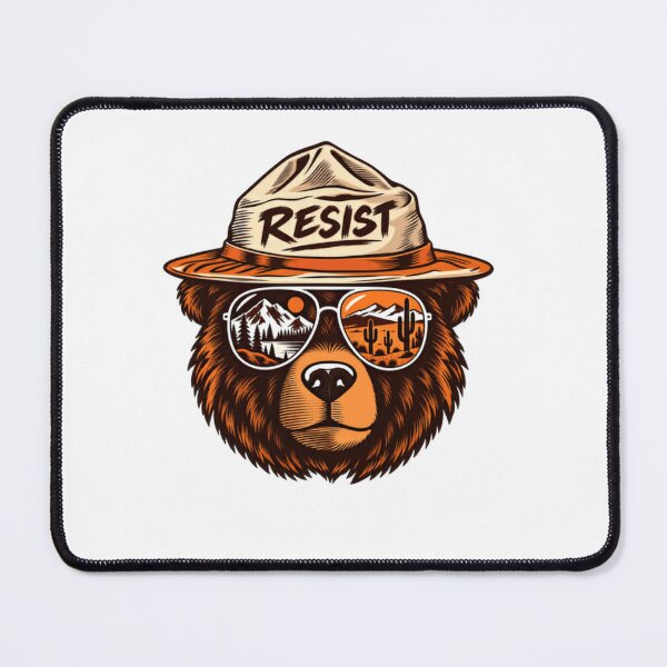 Item preview, Resist National Park Ranger Bear Conservation Activist designed and sold by SkeletonsDanger.