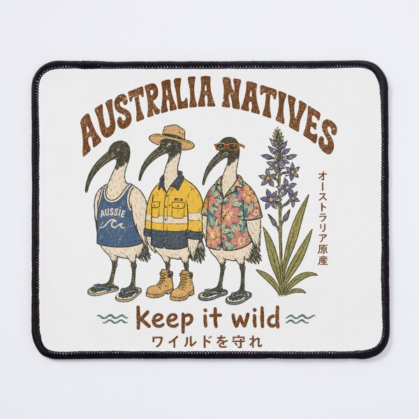 Item preview, Australia Natives Keep It Wild Three Bin Chickens Aussie Tradie Hibiscus Floral designed and sold by Yellowriversss.
