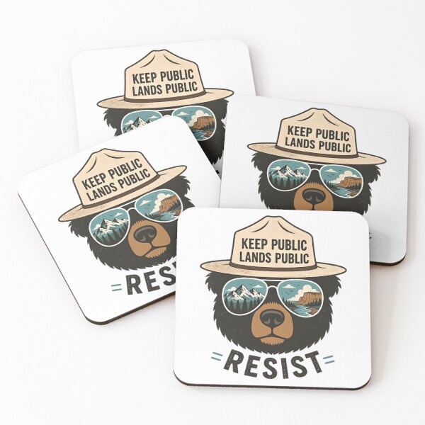 Item preview, Keep Public Lands Public Resist Public Land Conservation Environmentalist Outdoor designed and sold by SkeletonsDanger.