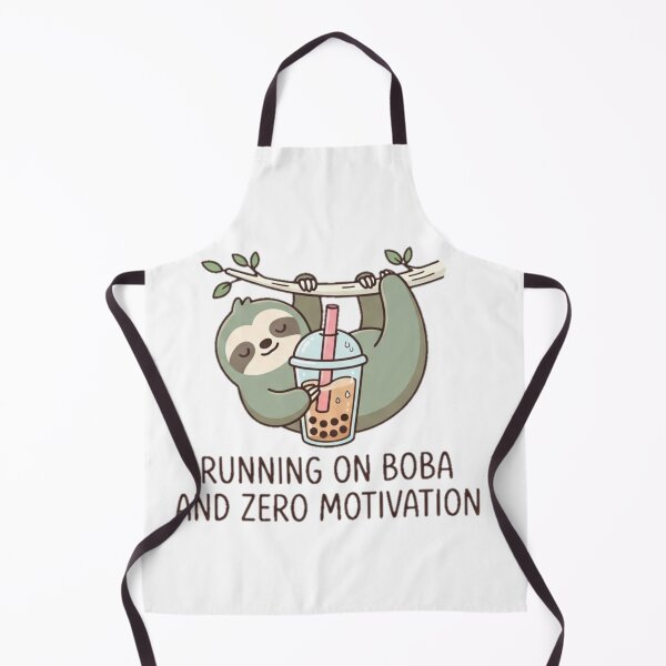 Item preview, Running on Boba and Zero Motivation Cute Sloth designed and sold by GraphiteRealm.